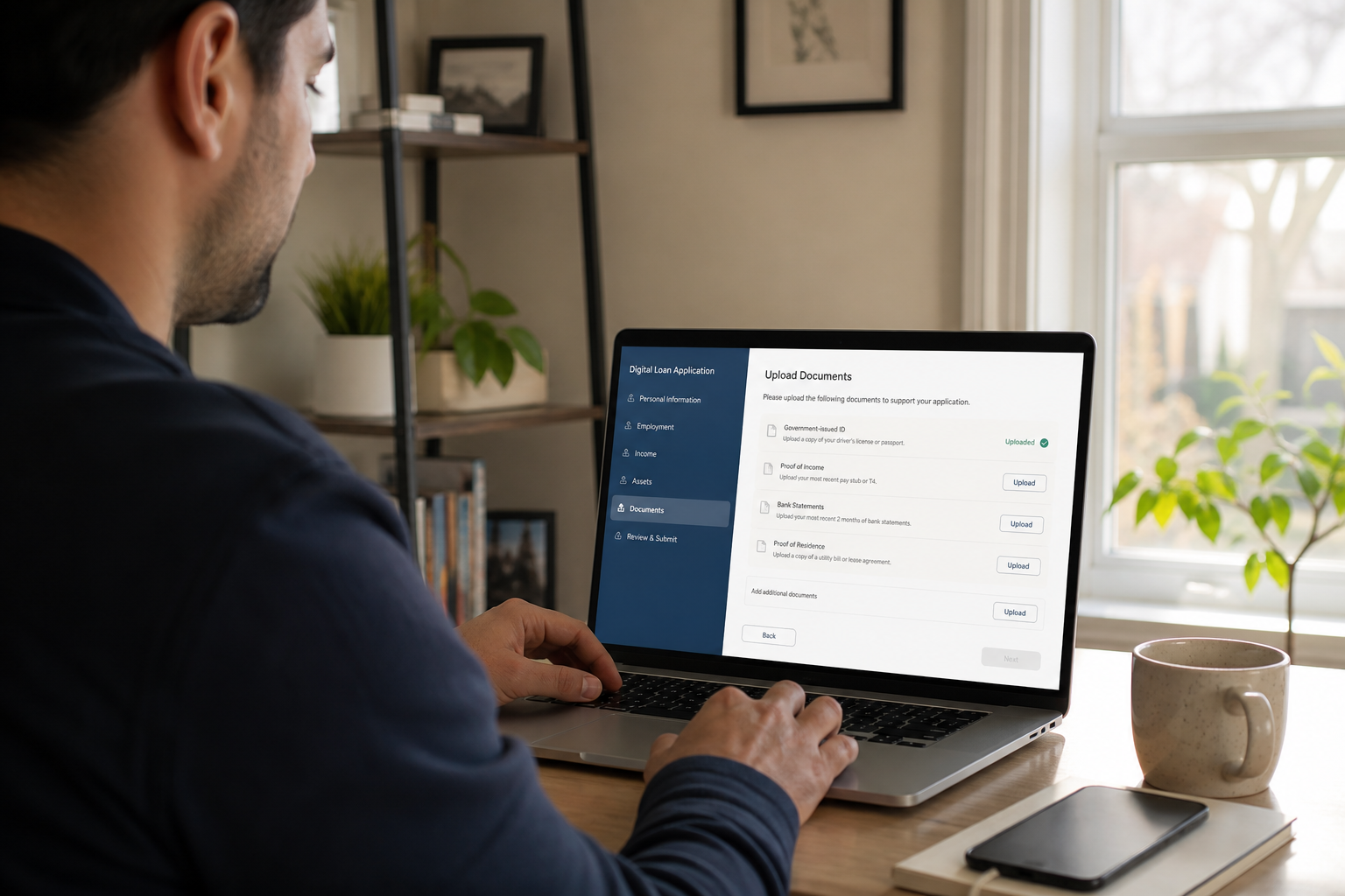 Upstart inspired loan lending app preview