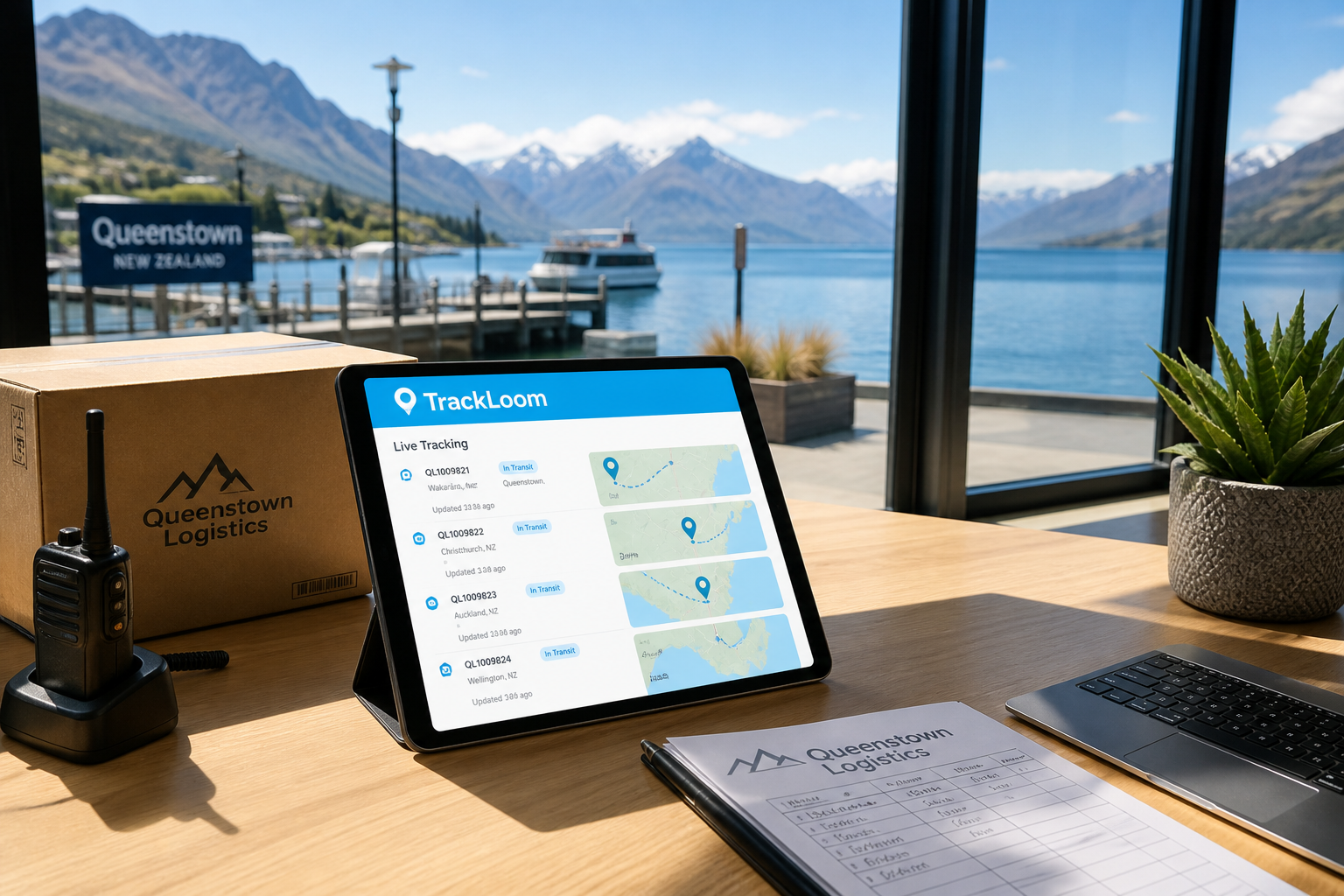 FourKites inspired logistics app preview
