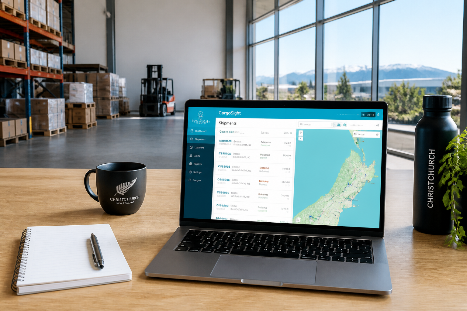 Project44 inspired logistics app preview