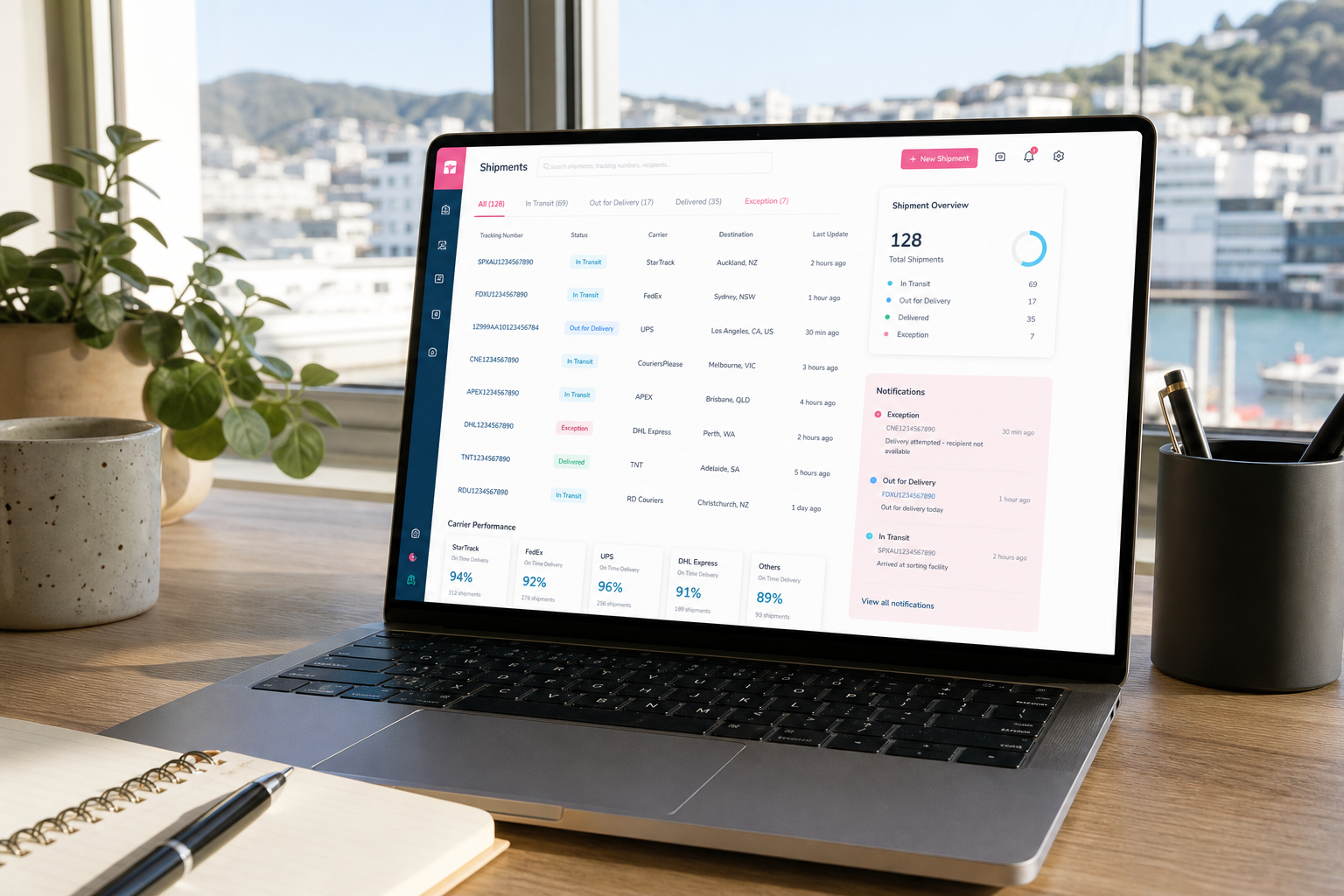 AfterShip inspired insurance app preview