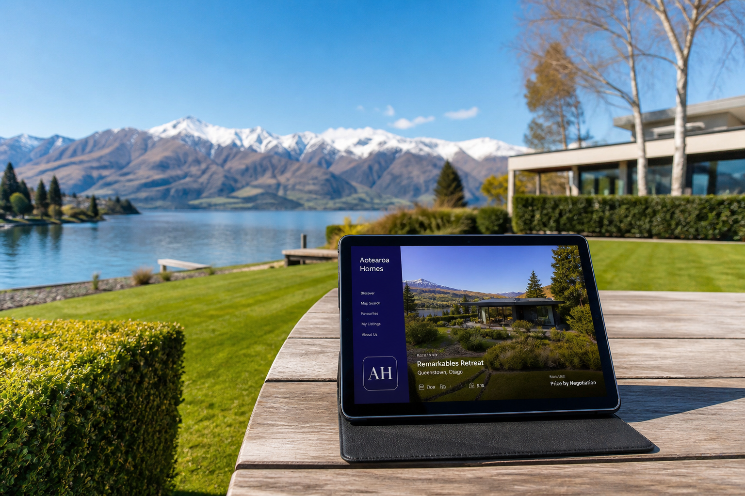 Local inspired real estate app preview