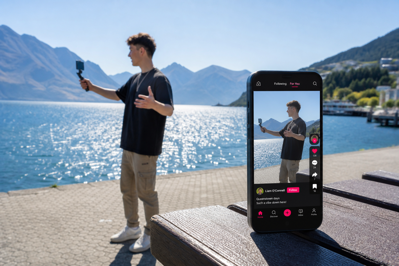 TikTok inspired social media app preview