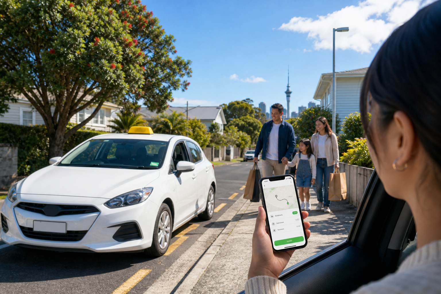 Ola inspired taxi booking app preview