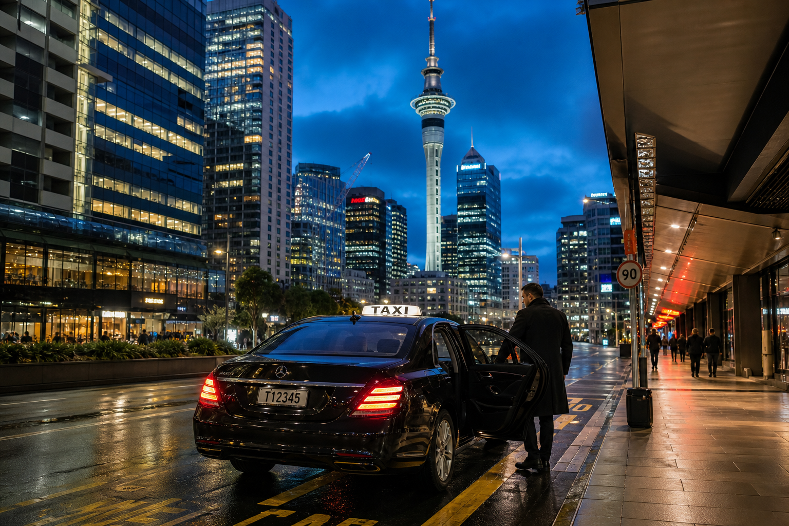 Uber inspired taxi booking app preview