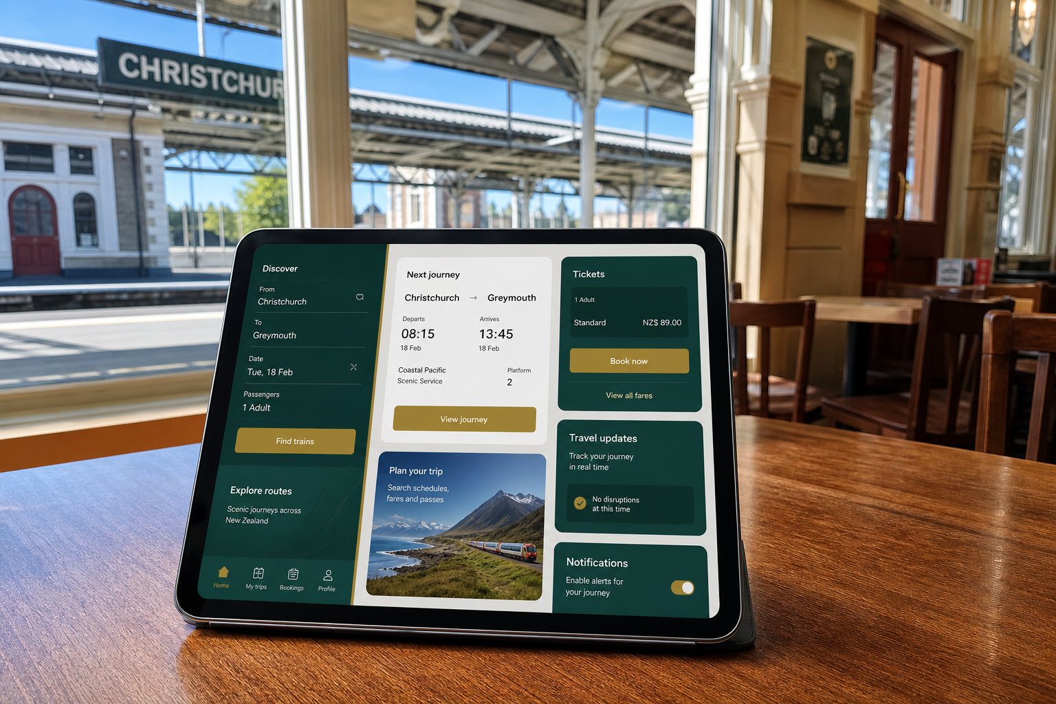 RailYatri inspired insurance app preview