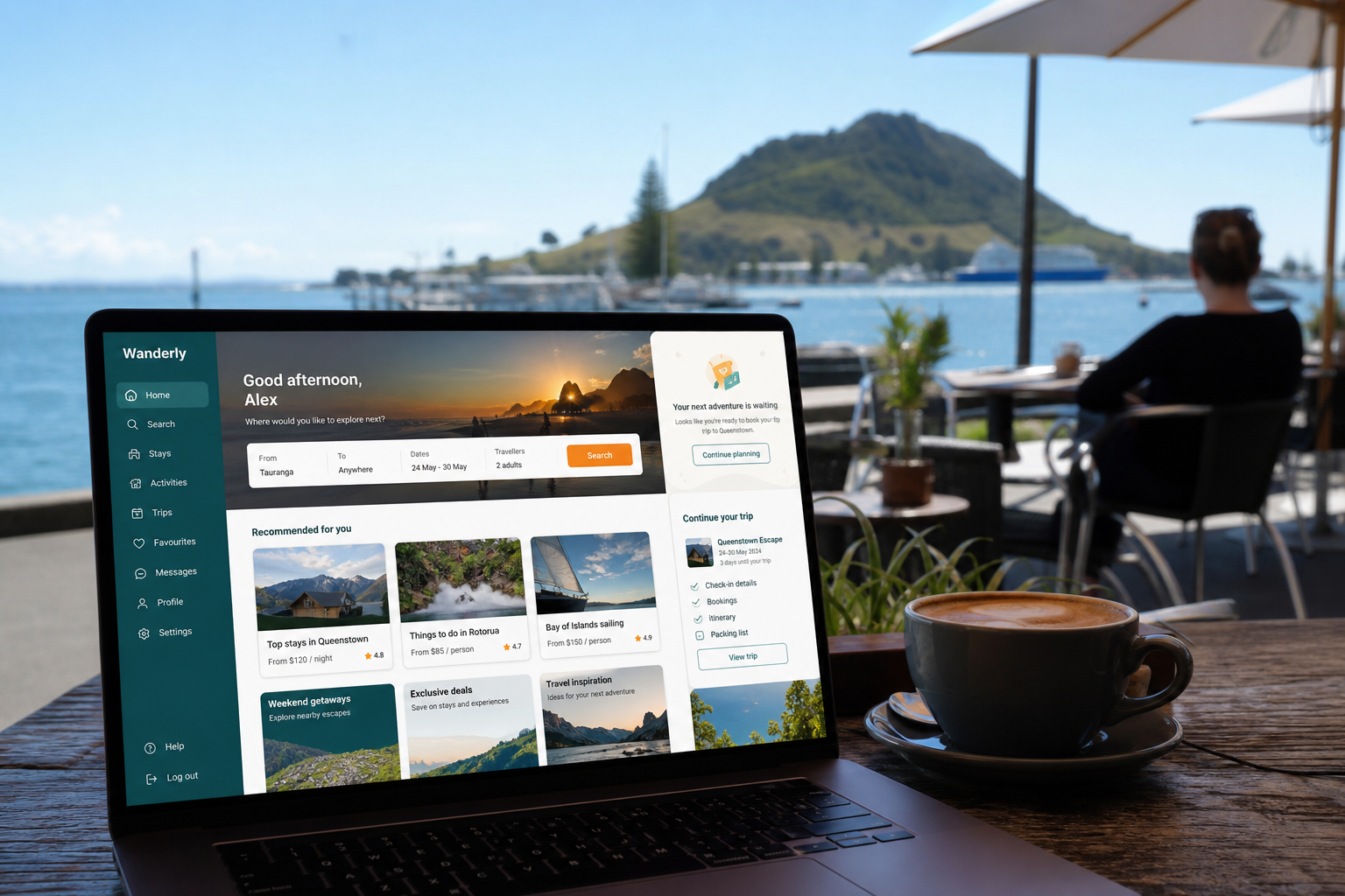 Expedia inspired insurance app preview