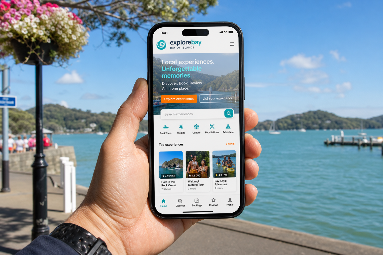 Local inspired insurance app preview