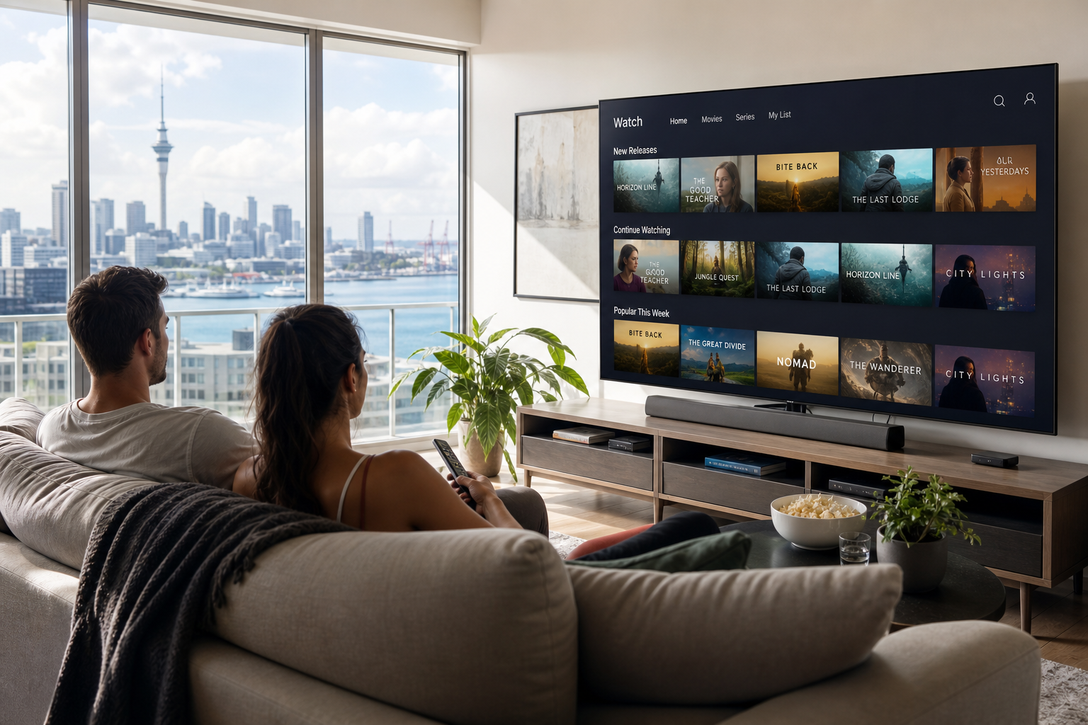 Netflix inspired video streaming app preview