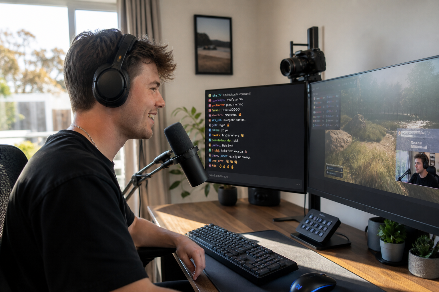 Twitch inspired video streaming app preview