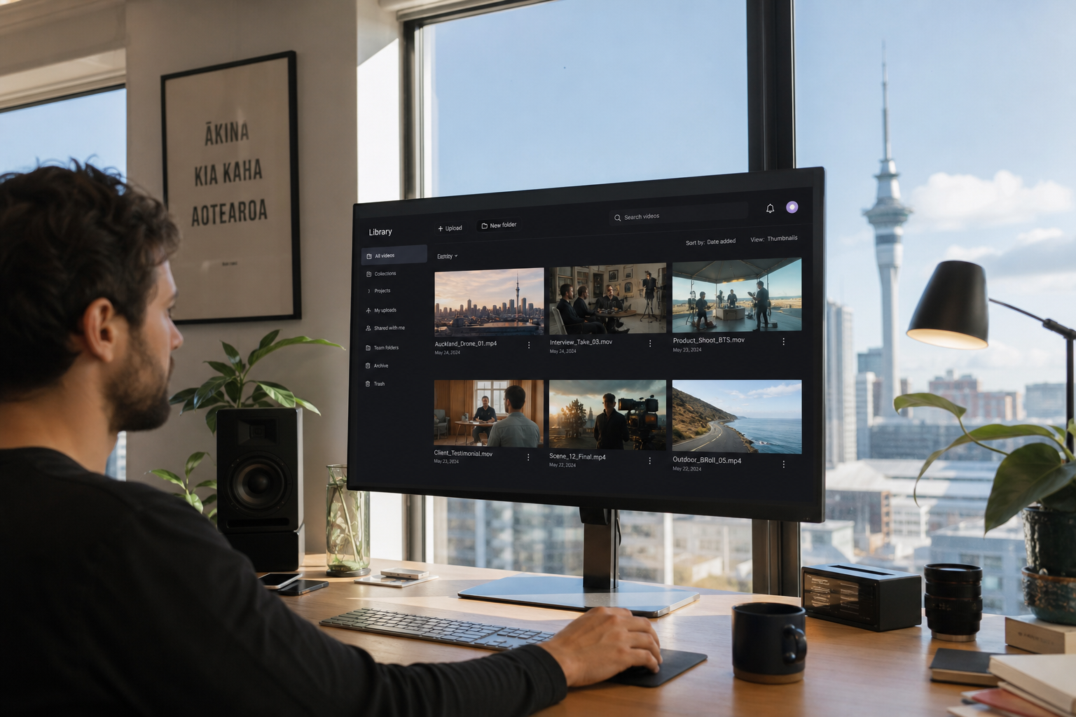Vimeo inspired video streaming app preview