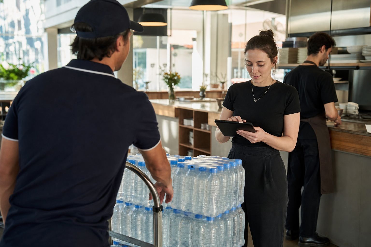Commercial inspired water delivery app preview
