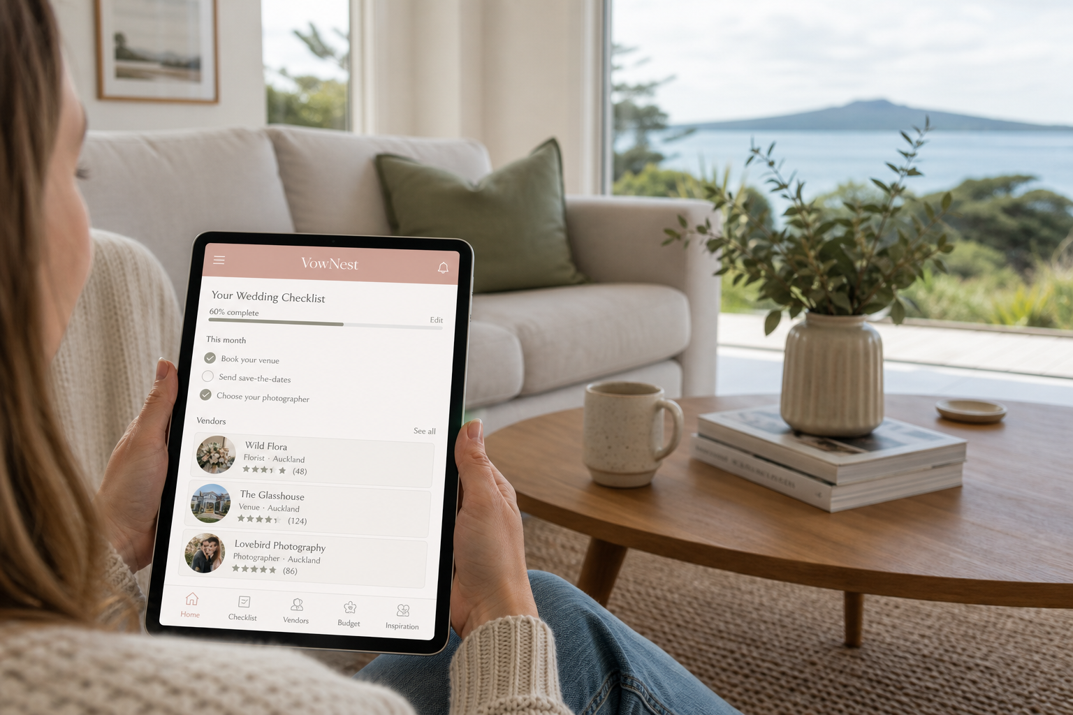 The Knot inspired wedding planner app preview